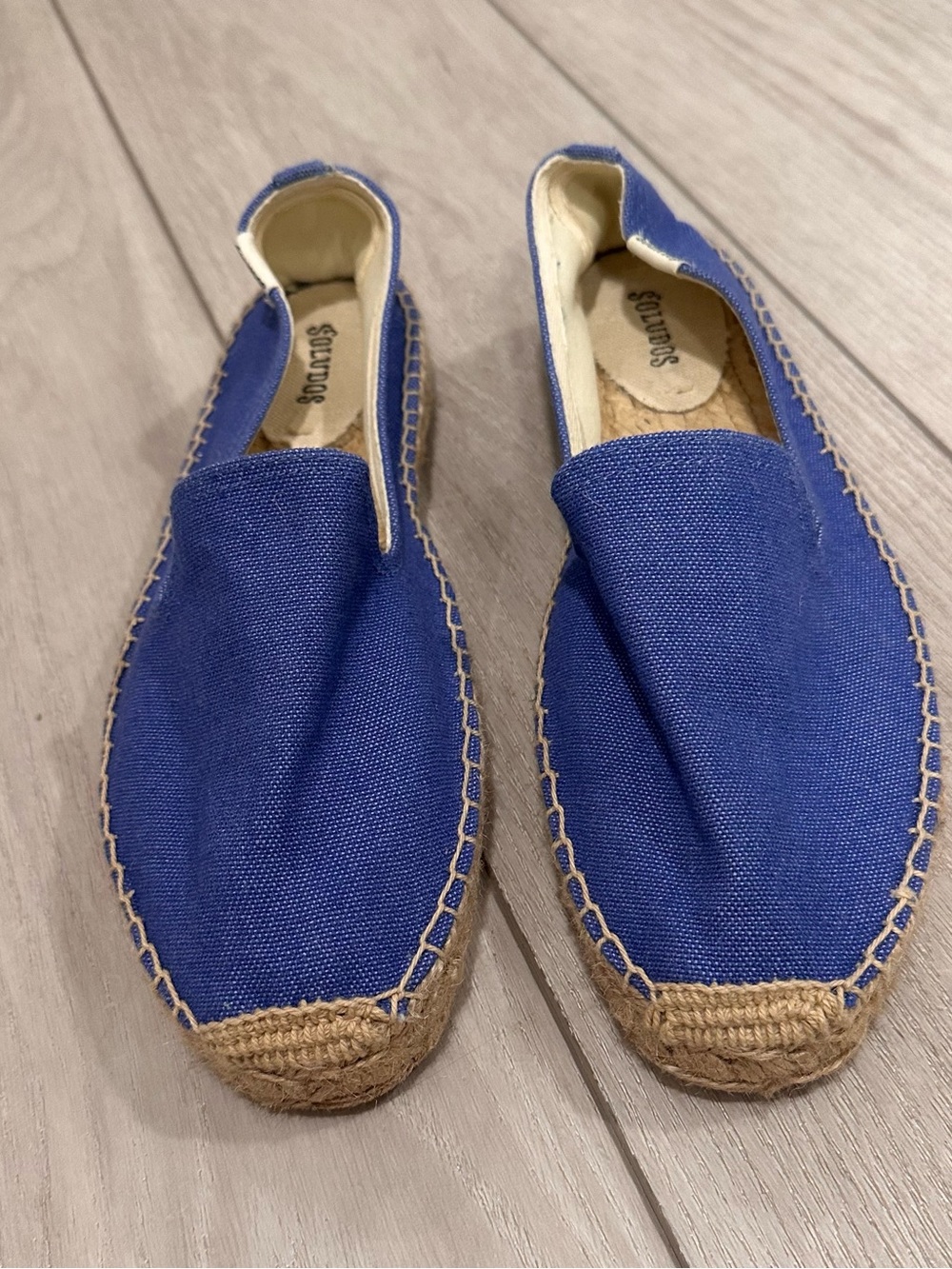 Soludos women’s Blue Canvas Espadrilles